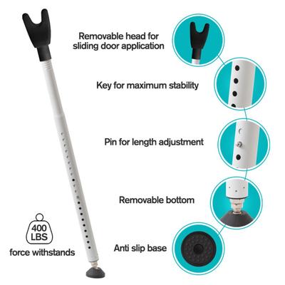 Gate Apartment Door Support Door Rod Glass Door Support Door Rod Arc Shrinkable Adjustable, Foldable