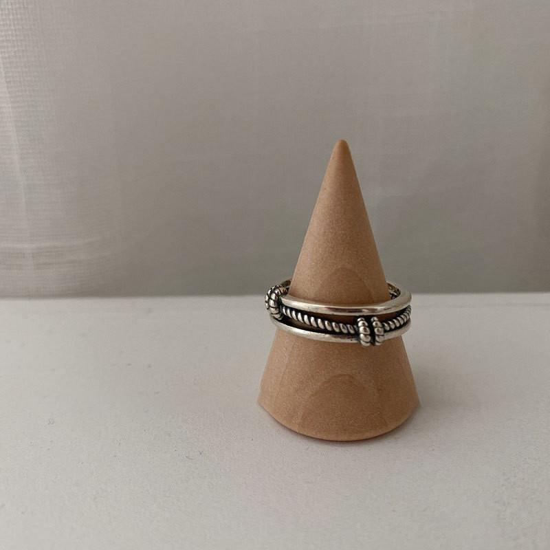 

Korean 925 Distinctive Sterling Silver Ring For Women With Heart Pig Nose Aesthetic