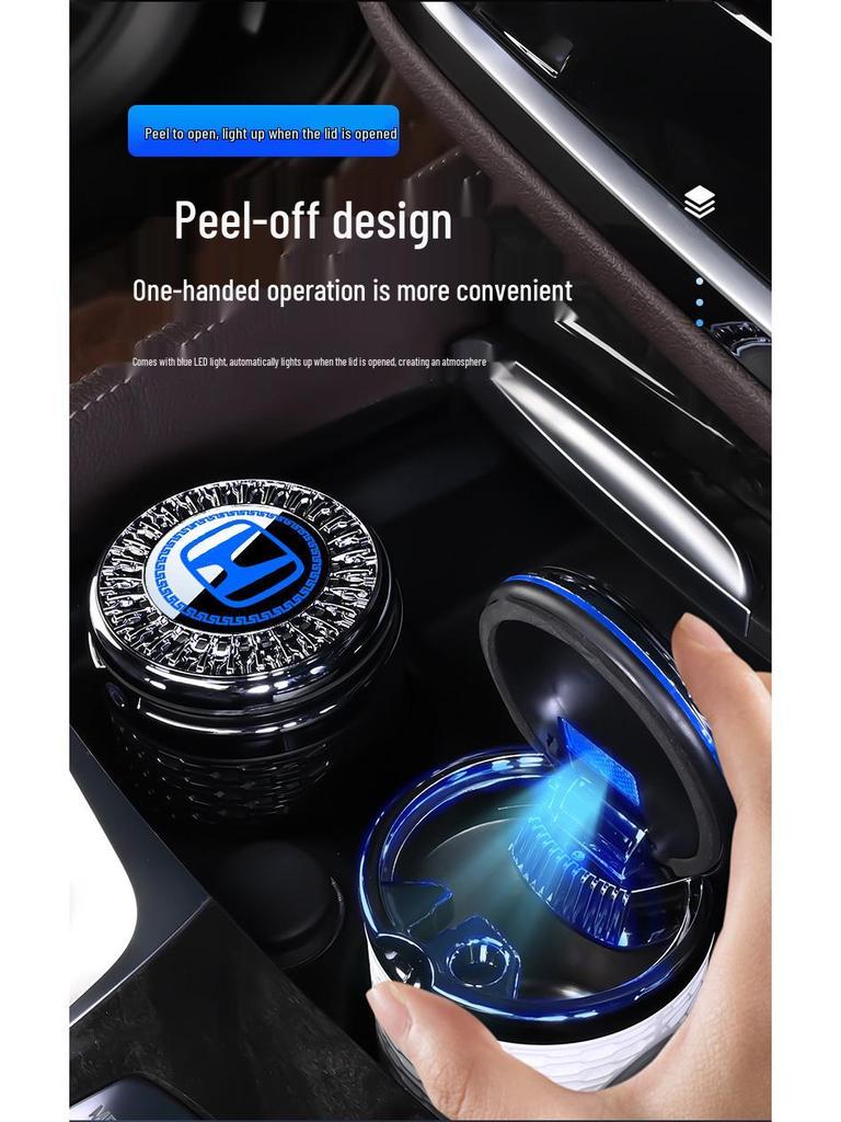 Compatible Mercedes-Benz Ashtray for E300L, C260L, A-Class, GLC300L, GLB220 with LED Metal Liner.