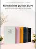 5-Minuten-Dankbarkeitstagebuch: Englische Ausgabe – Leineneinband mit Goldprägung, Notizblock aus Dolly-Papier