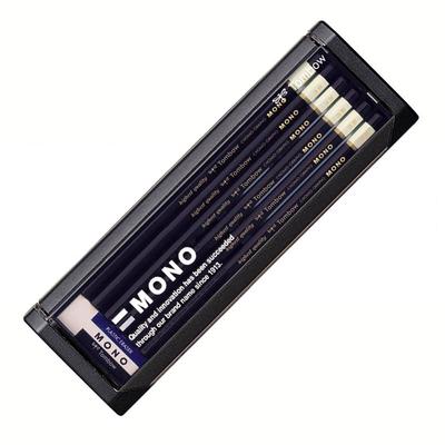 Tombow MONO 3B Premium Pencil (High-Standard Pencil with Ultra-Fine Lead) with MONO Eraser, for Drafting and Sketching, 1 Dozen, MONO-3B