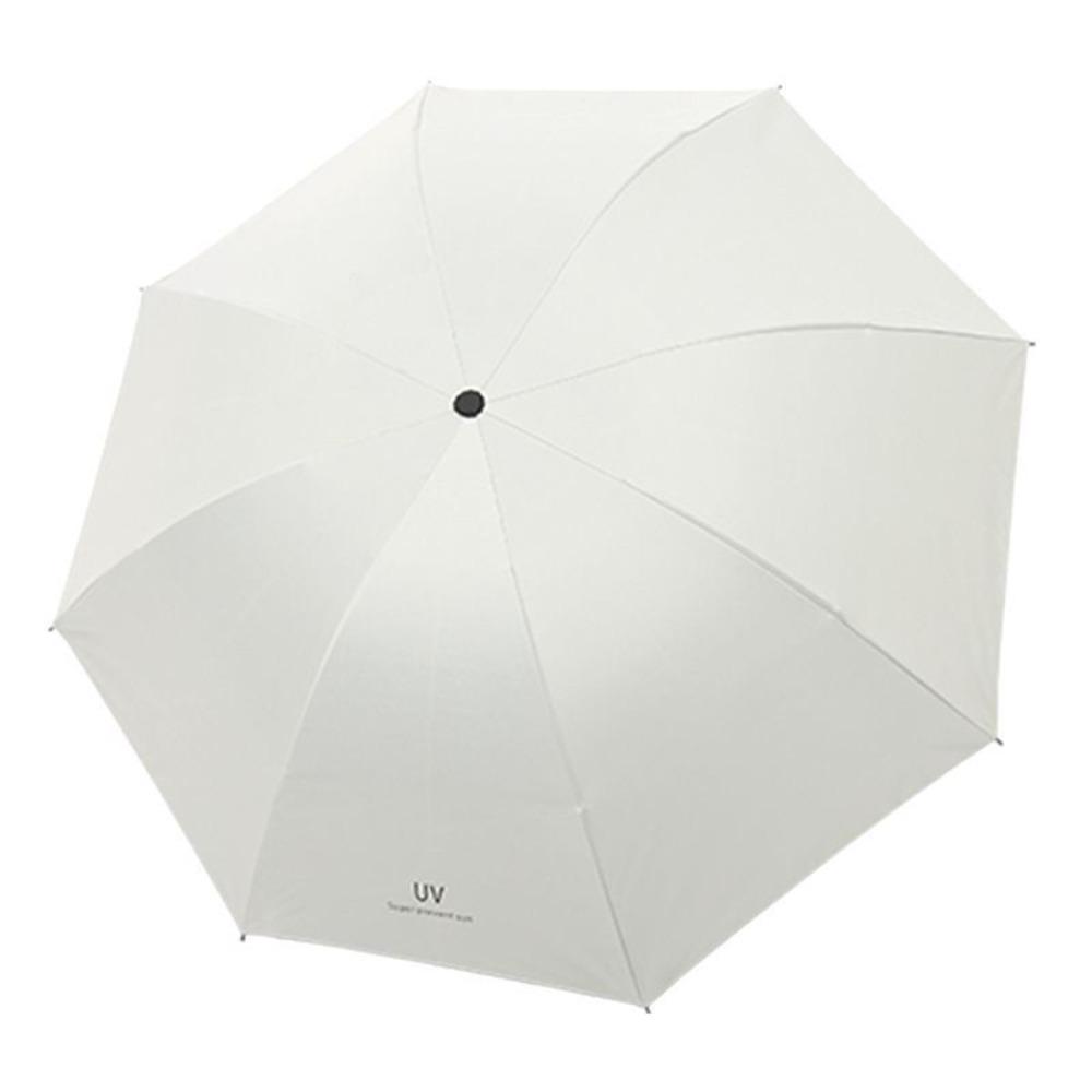 Solid Color UV Protection Umbrella Waterproof Hand Operated Parasol Sunscreen Umbrella  Student Use