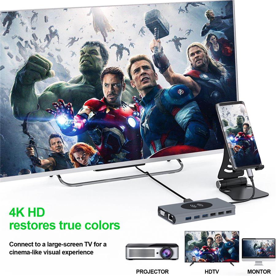 Type-c docking station splitter usb hub multifunction hub HDMI docking station notebook converter