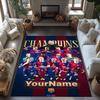 Fc Barcelona Personalized Name Floor Rug Office Rug Suitable for Bedrooms Kitchen Balcony Outdoor Antislip Carpet Anime Office Decor