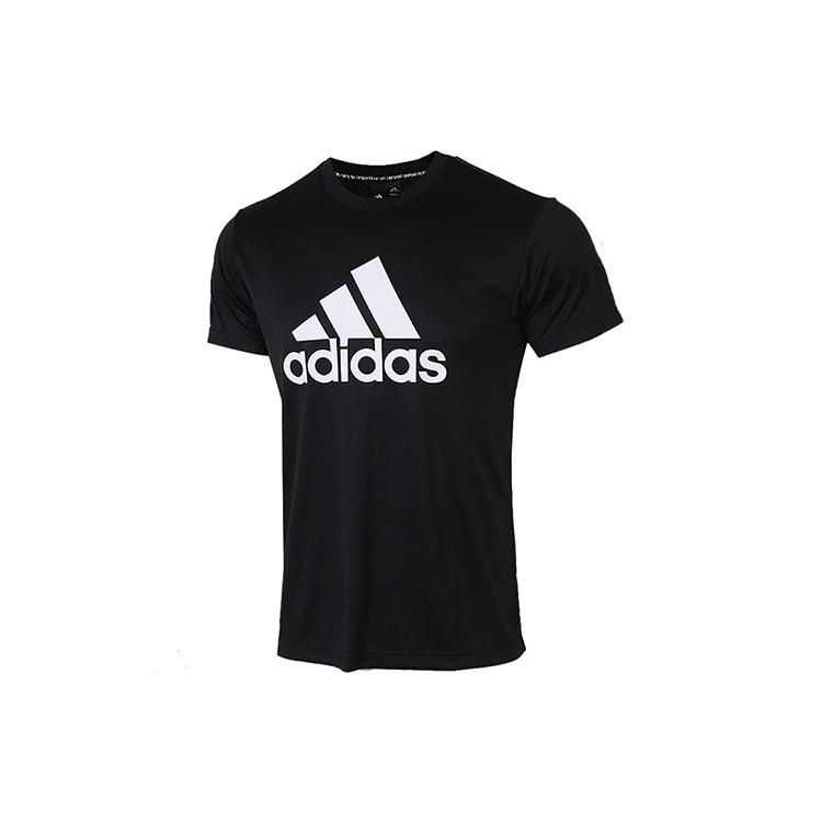 adidas Training Casual Sports Short Sleeve Black Men s FM5369 XL