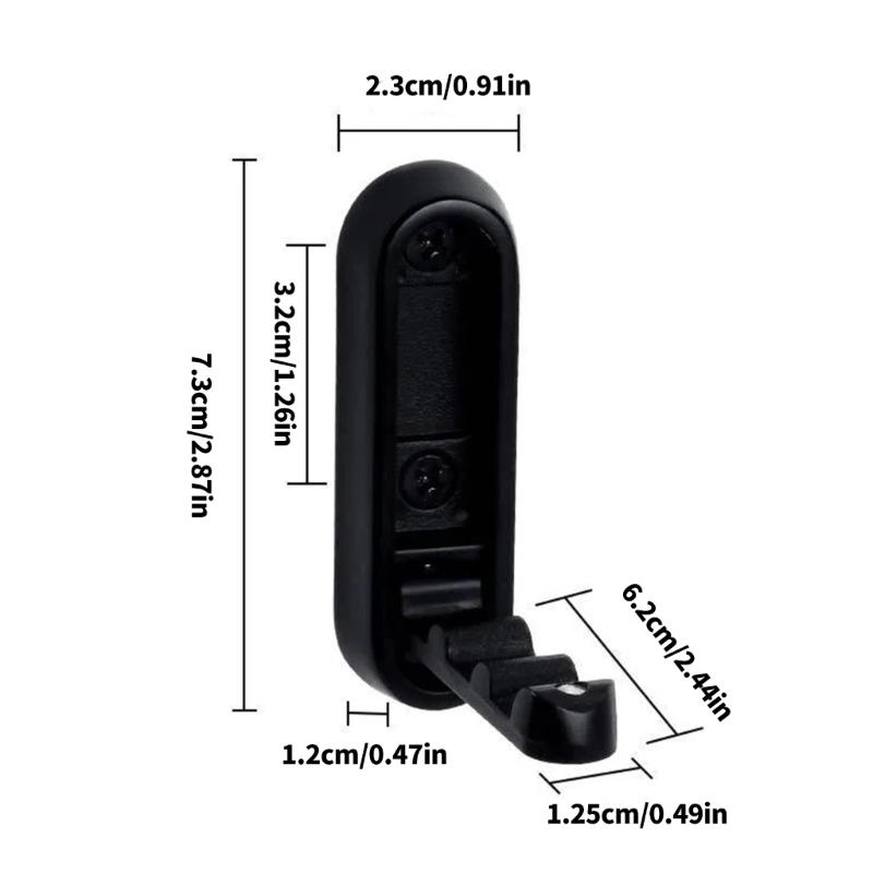 Pack of 6 Foldable Hook for Wall Mounting Home Entryway Concealed Alloy Organizers