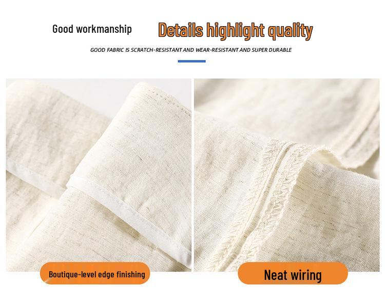 New Spring Women's High Waist Linen Wide-Leg Pants - Floor-Length Casual Yamamoto Style