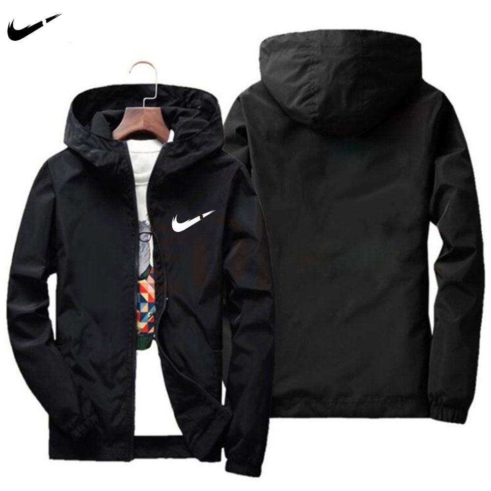 Fashionable loose cardigan with zipper jacket, trendy brand casual and versatile hooded jacket, windproof and rainproof jacket