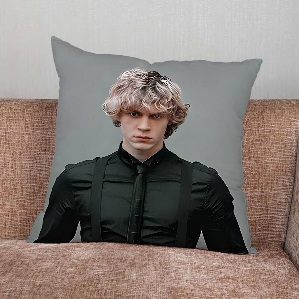 

Actor E-Evan Peters Pillow Case For Home Bedroom Car Office Decoration Living Room Sofa Cushion Cover Suitable 16x16Inch