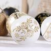6 Pcs/Box Christmas Ball Decoration Xmas Tree Hanging Pendant Ornament Hand-painted 6cm Black and White New Year Gifts