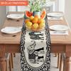 Peony Floral Dinning Table Runner Rectangular Elephant Print Table Cover  Wedding Parties