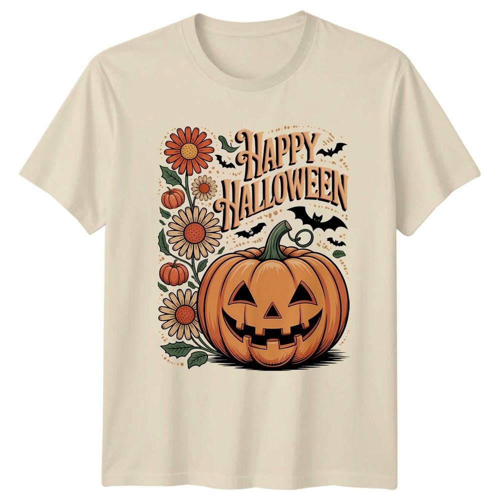 Happy Halloween TShirt Vintage Autumn Halloween Gift For Him And Her