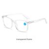 Fashion Large Frame Anti Blue Light Spring Leg Reading Glasses Women Men Unisex Diopter 0 +1.0 +1.5 +2.0 +2.5 +3.0 +3.5 +4.0