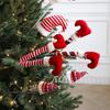 Christmas Cuttings Hook Boots Hat Plush Toy Wrap Around Spring Plastic Doll Christmas Party Decoration