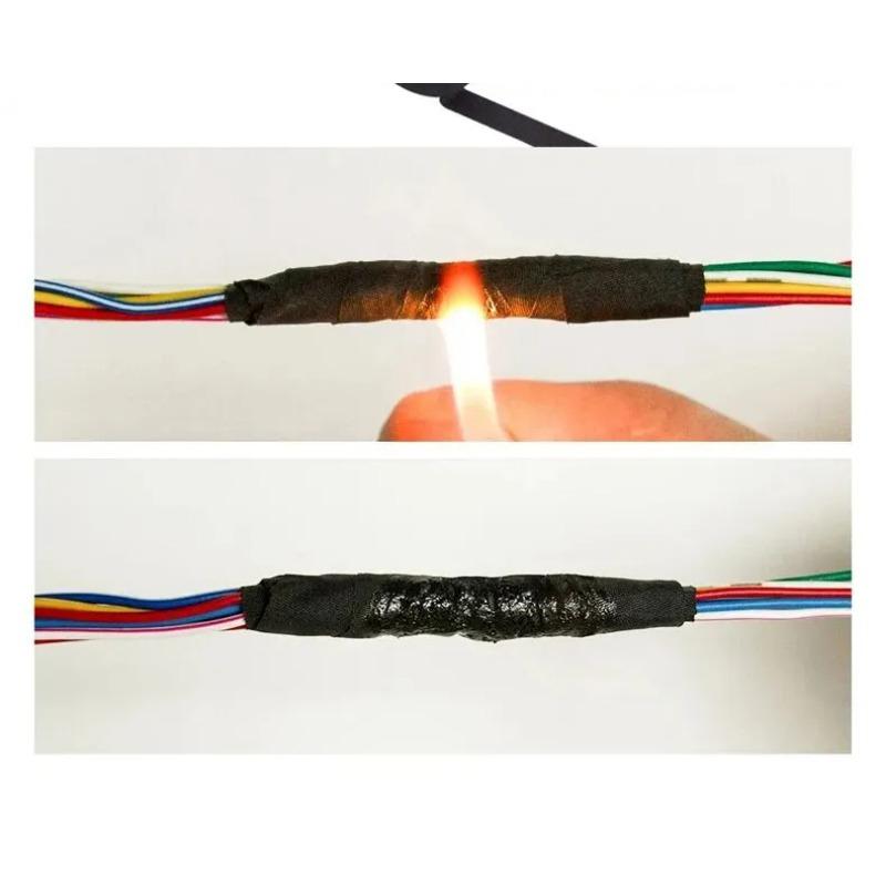 15 Meter Heat-resistant Flame Retardant Tape Coroplast Adhesive Cloth Tape For Car Cable Harness Wiring Loom Protection