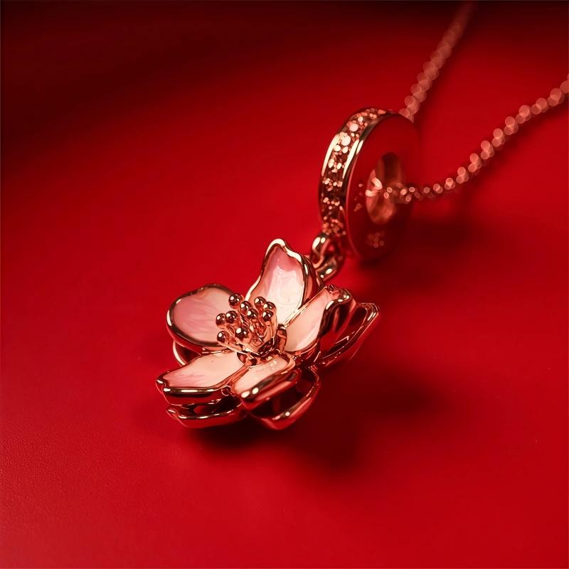 Rose Maple Leaf Plum Multiple Series Charm Bead Pendantoriginal Jewelry Necklace & Diy Making Unique Series Fine Gift