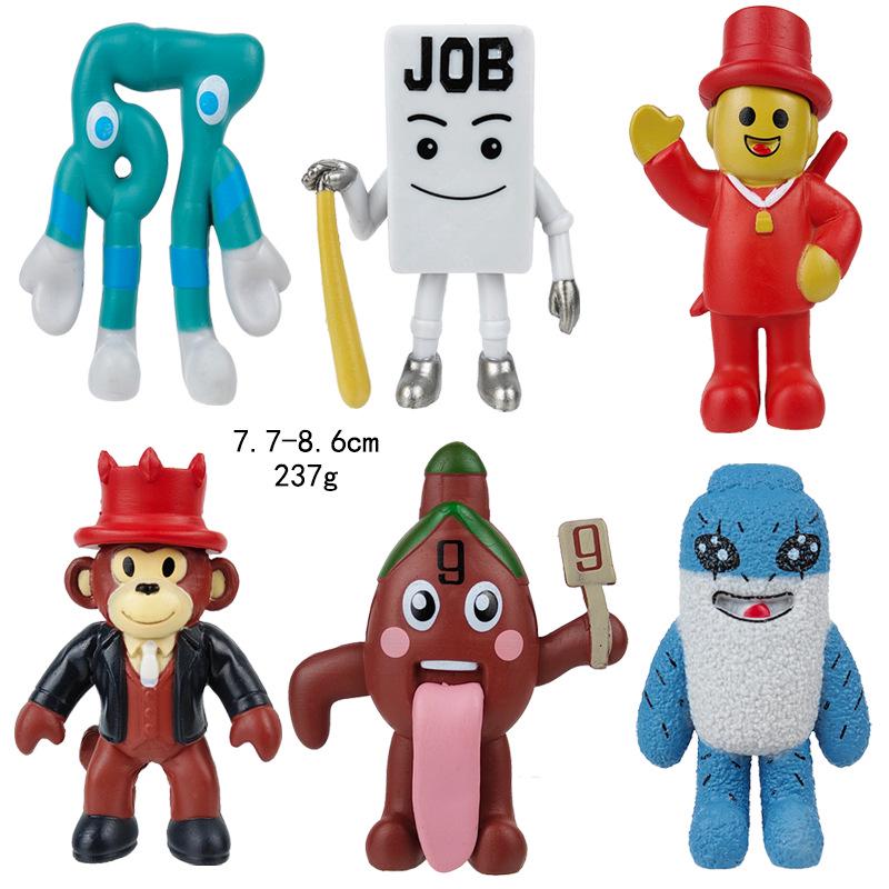 Red Monster Pixel Doll: Brain Rot Handheld Toy and Game Model Ornament.