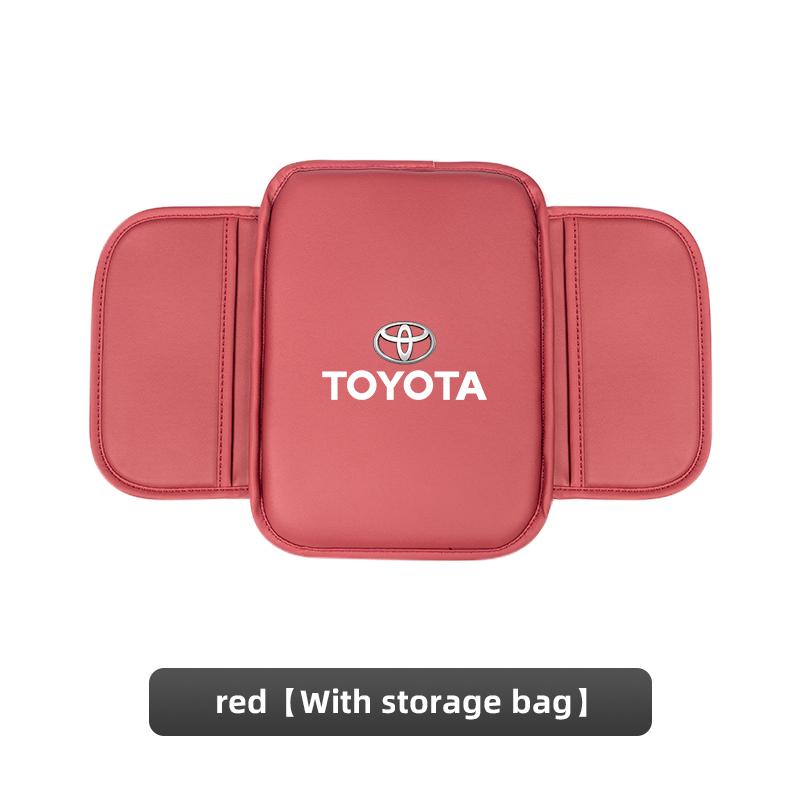 Hot For Toyota Car Accessories PU Leather Center Console Armrest Pad For Toyota Corolla Camry Asian Dragon Supra Hilux Land Crui