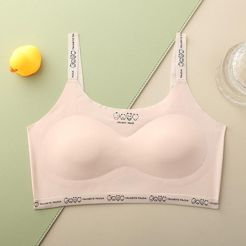Girls' underwear development period small vest primary school girls' children's bra one-two stage thin one-piece without steel ring
