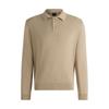 Regular Fit Cotton Polo Sweater Sand Beige