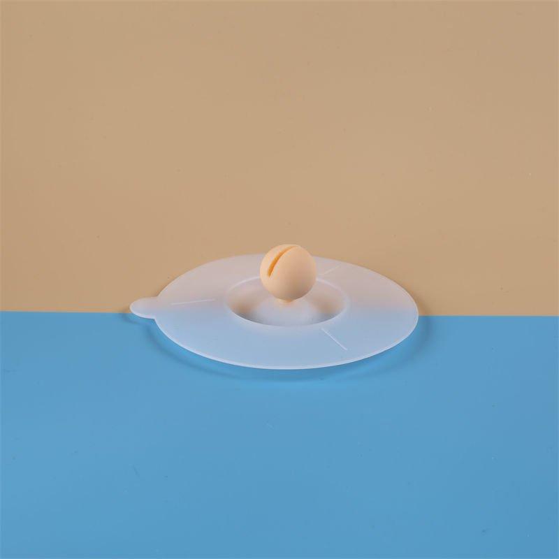 Three-point Division, Multi-functional Silicone Cup Lid, Heat-resistant Mug Dust Cover, Soft Cover, Spherical Center, Suitable for Both Men and Women