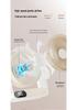 2026 USB Rechargeable Desktop Fan with Detachable Brushless Motor, Silent Operation, Digital Display, and Enhanced Airflow