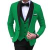 Mens Suits 3 Pieces Party Costume  Slim Fit Suits Blazer & Pants & Vest for Wedding