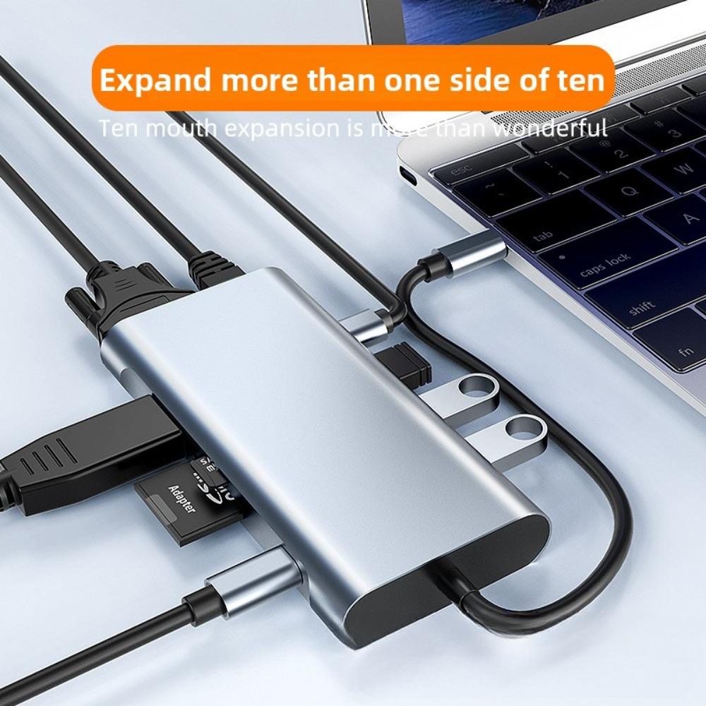 10-in-1 Type-C Docking Station for Laptop