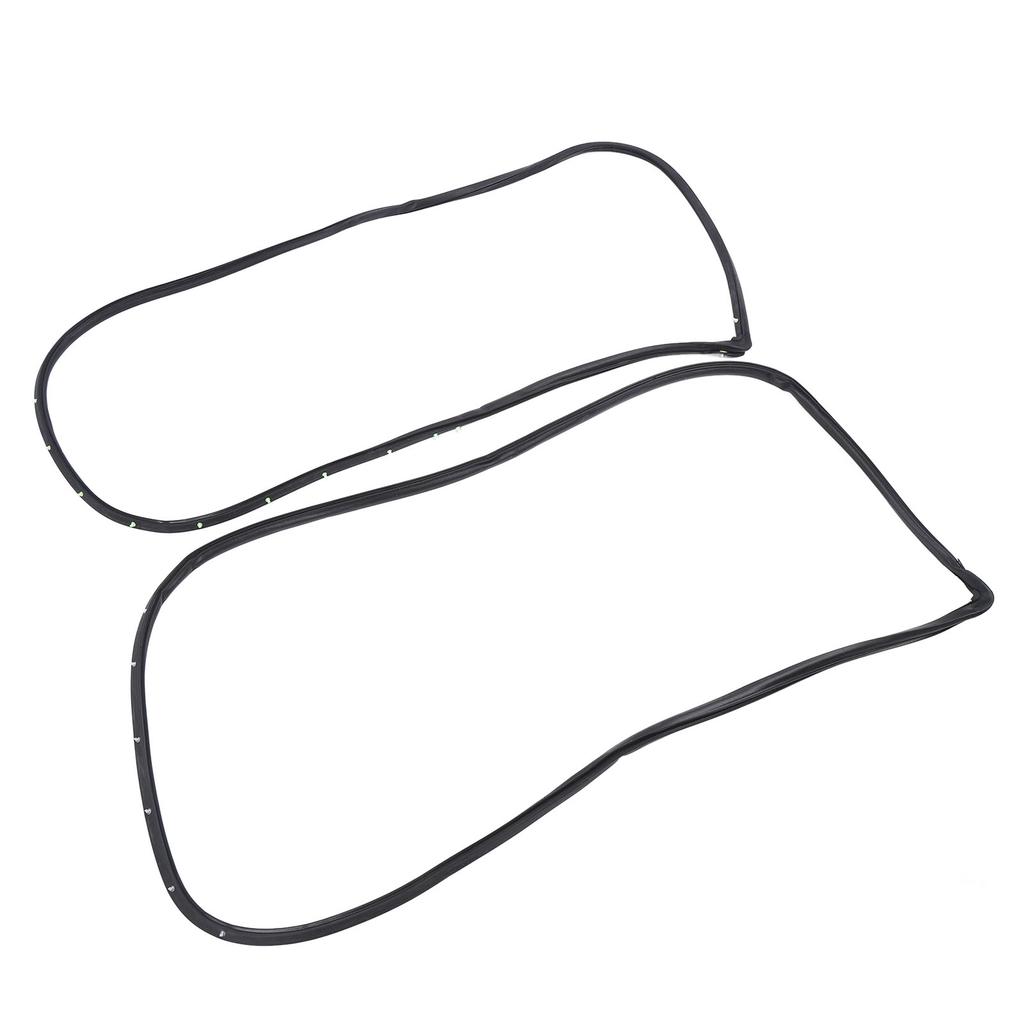 2PCS Front Door Opening Weatherstrip 72310 S84 A01 Left and Right Side Rubber Door Weatherstrip Moulding Seal for
