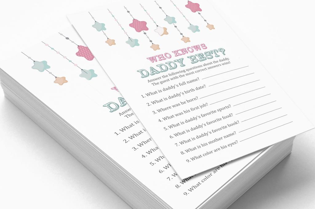 Inkdotpot 50 BabyA  AlphabetA  ABCA  GameA  Star Baby Shower Game Gender Neutral Party