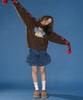 RONRON Ribbon Cat Mohair Pullover Knit Brown