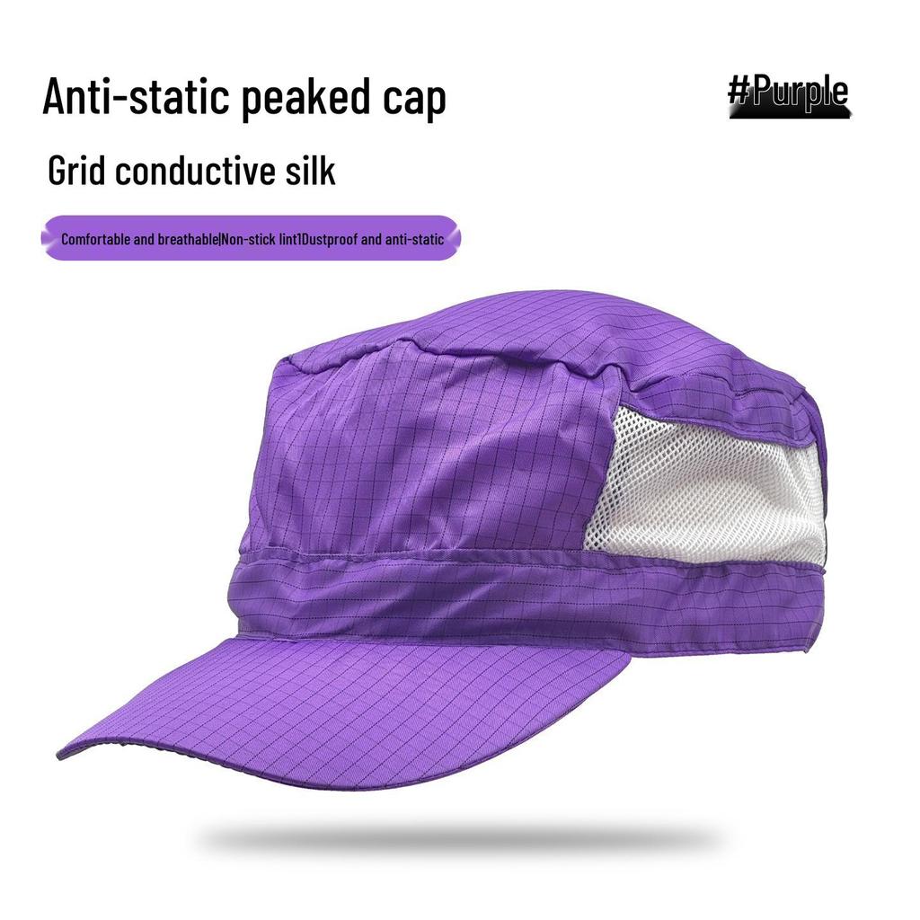 Unisex Anti-static Breathable Baseball Cap - Dustproof Workshop Hat