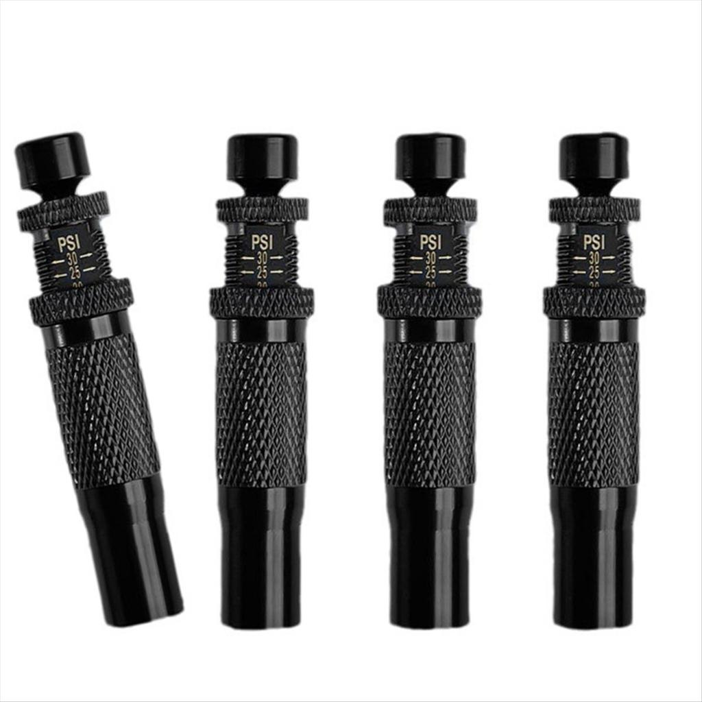 4pcs Automatic Tire Deflators Set of 4, Adjustable Pressure Suitable for Offroad Vehicles Motorcycle Valves Caps