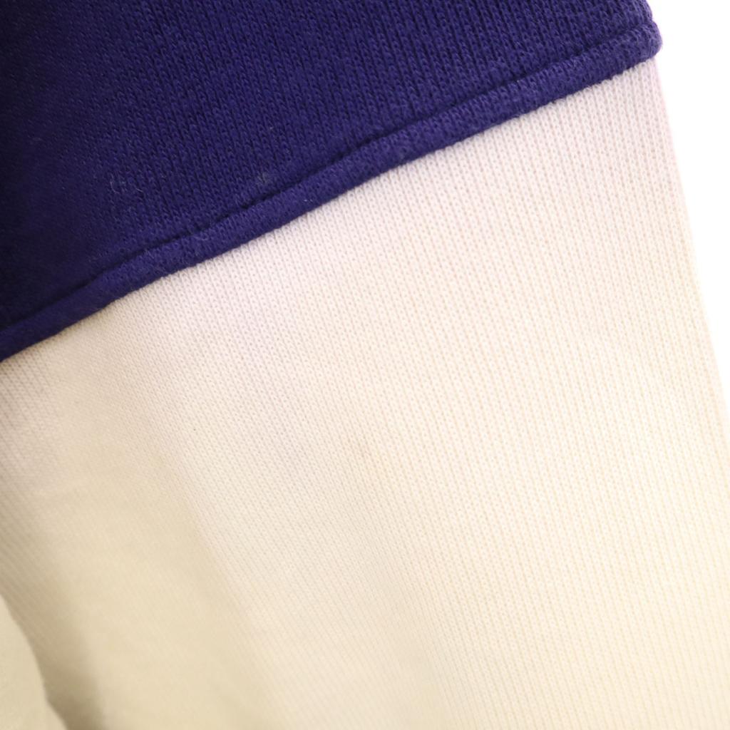 Santa Fe 90s Made In Japan Old Long Sleeve Trainer 4 Purple Navy Sweat Men's Used