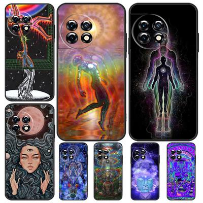 Spiritual Trippy Psychedelic Case For OnePlus 11 8 9 10 Pro 8T 9RT 10R 10T OnePlus Nord 3 CE 2 Lite 2T N10 N20 N30 Cover