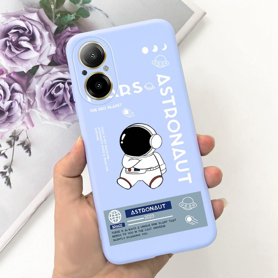 Case For Oppo Realme C67 4G Phone Cases Fashion Astronaut Soft Silicone Shockproof Back Cover Matte Shell For RealmeC67 4G Funda