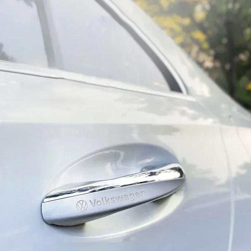 New 3pcs Metal Car Inner Door Handle Emblem Sticker Decoration for Volkswagen Polo GTI Golf Jetta Beetle Polo Touran Passat