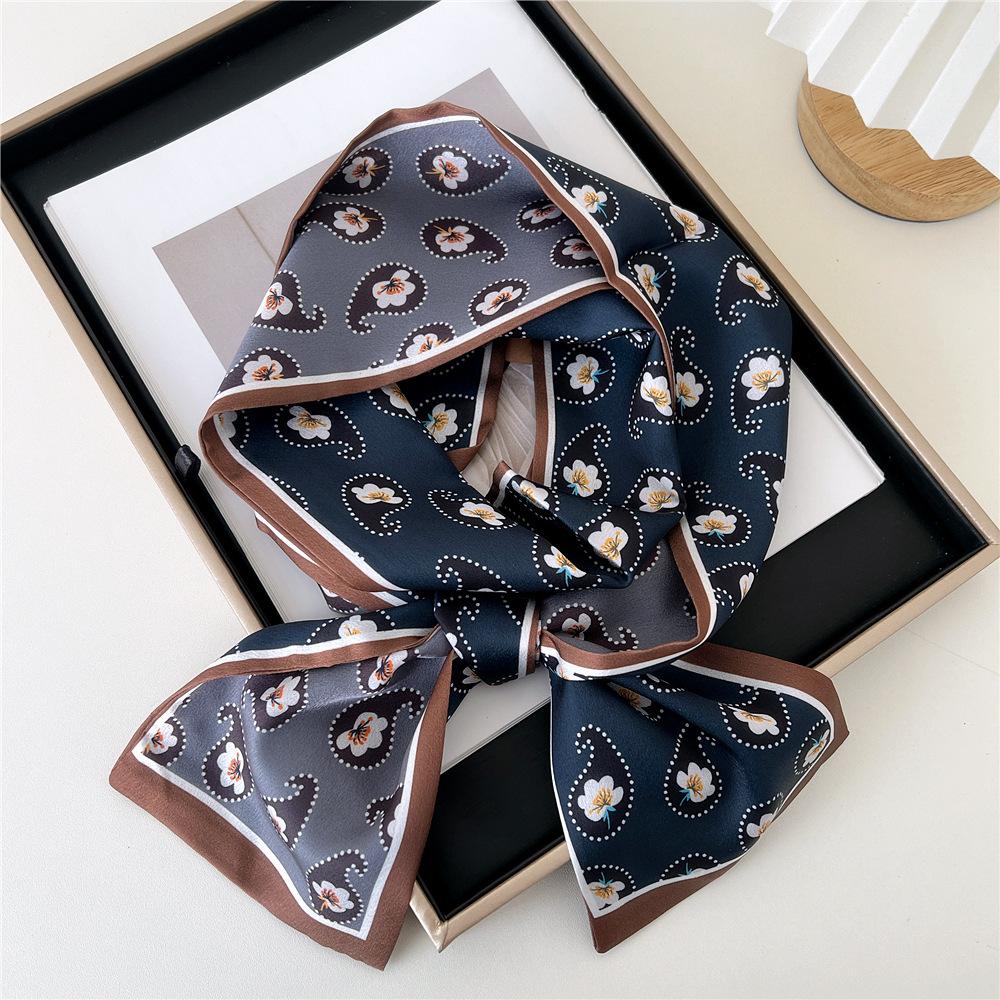 Pingjiao New Style Spring And Autumn Professional Decoration Versatile Small Silk Scarf Women'S Scarf Narrow Long Hair Strap Tie Bag Belt