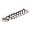 10 Pcs Deep Grooves Ball Bearing Double Shielded High Speed Low Vibration Wear Resistant Industrial Bearings