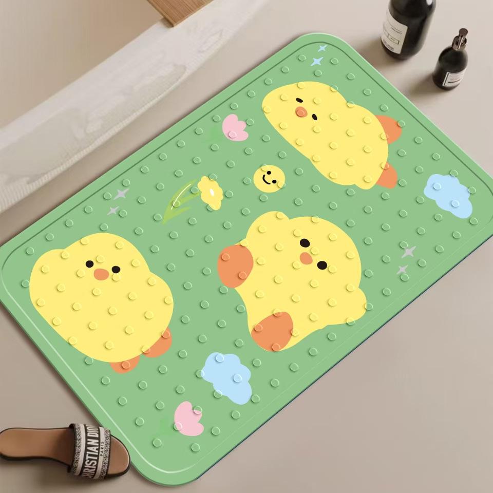 Anti-Slip Baby & Pregnant Women Bath Mat with Suction Cups for Bathroom Safety