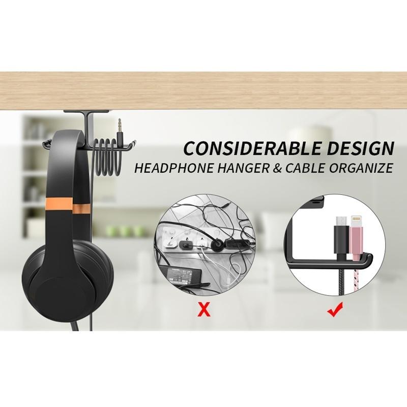 Buy Multifunction Headset Hanger Earphone Standing Rack Self Adhesive ...