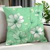 Art MMint green fresh backgrounded Cushion Cover Cushion Cover Set Pcs x x x Pillowcase Decorative Sofa Home Decor