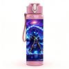 1PC Dark Cosmic Magic Energy Pattern 750ml Color Plastic Sports Water Bottle Leakproof Flip Straw Lid Suitable for Sports Office Home Use