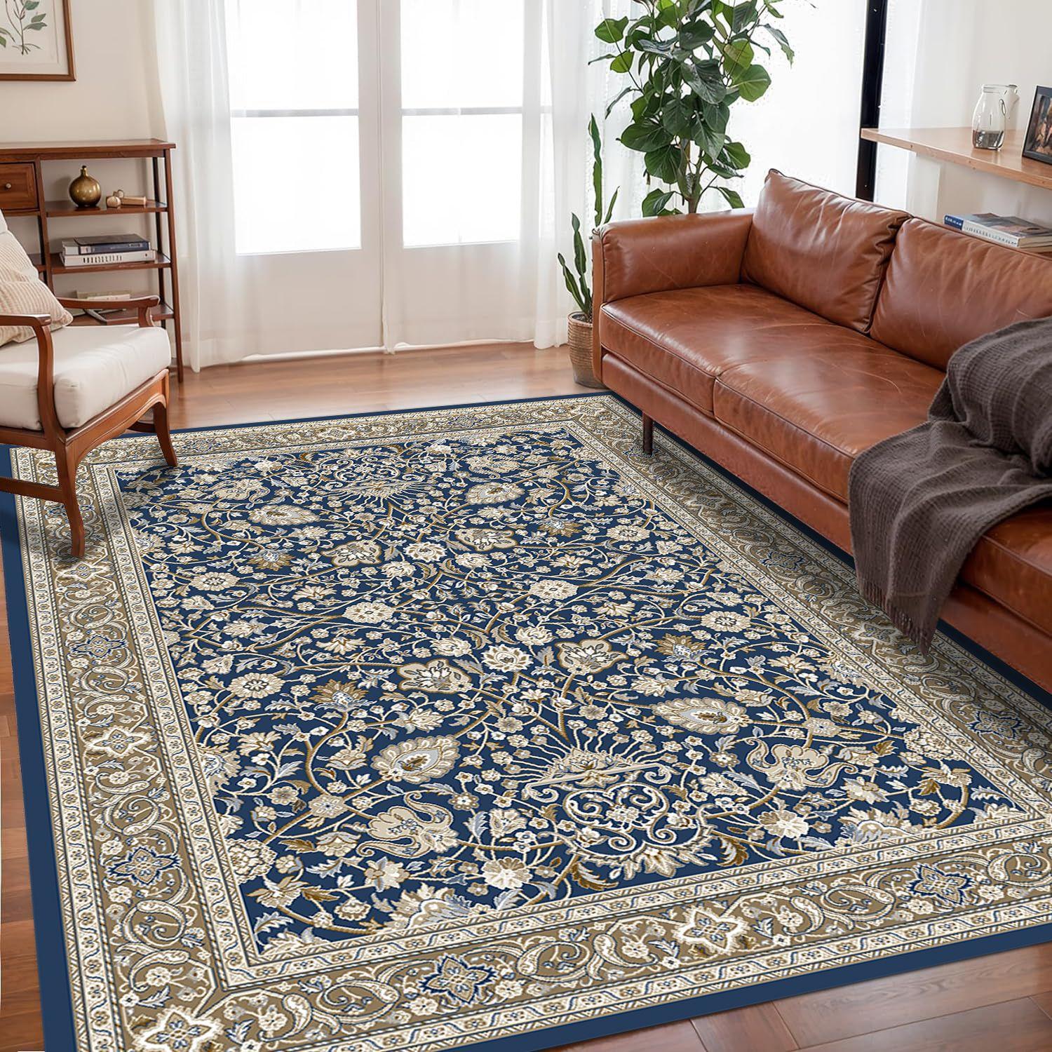 

VIKAMA Bohemian crystal velvet Rugs, living room coffee table, sofa carpet, study, bedroom, waterproof and dirt resistant carpet 50X80CM