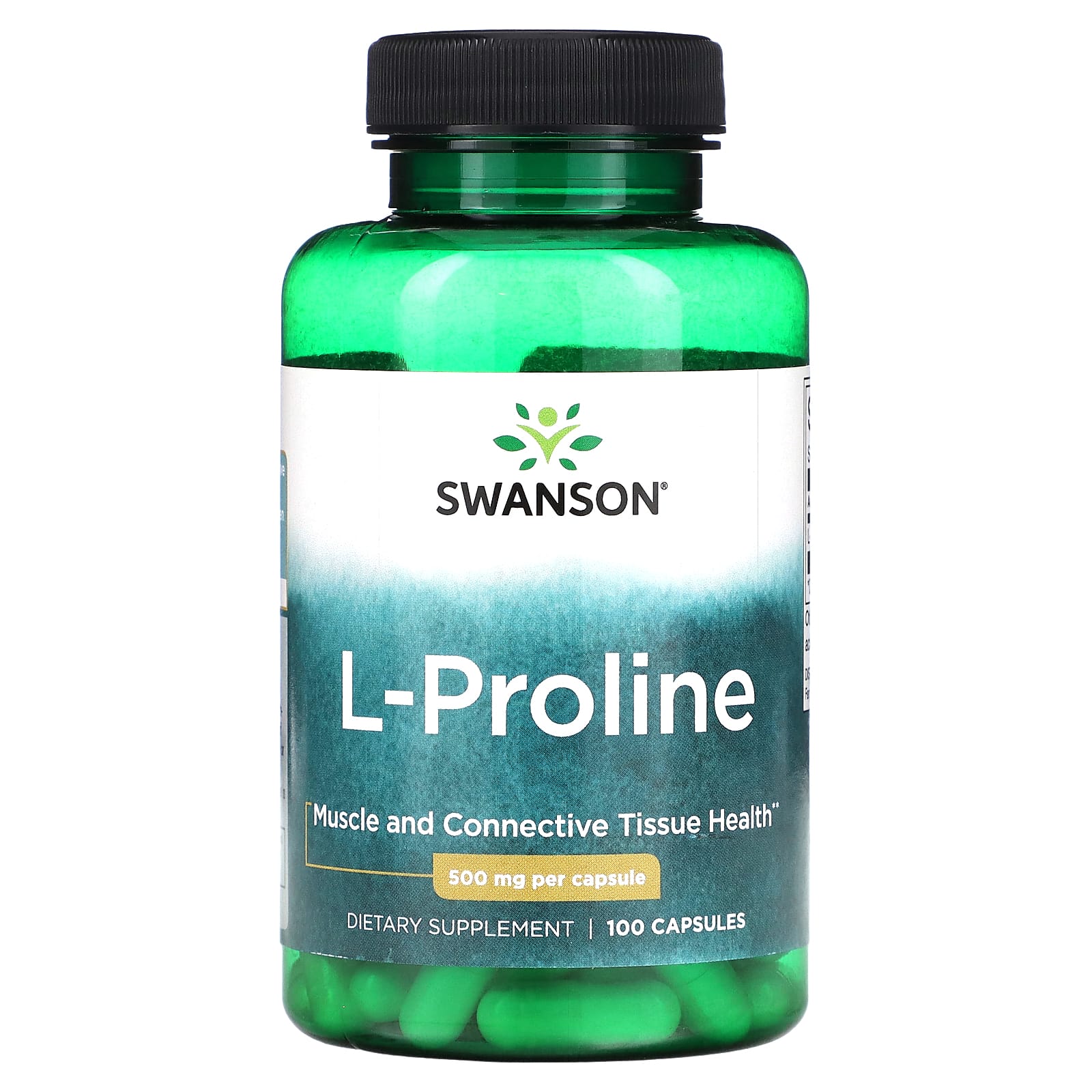 

L-Proline, 500Mg, 100 Capsules