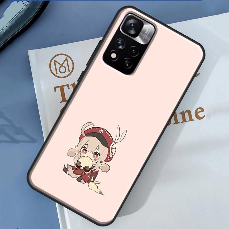 Genshin Impact Klee Case For Xiaomi Redmi 14C 13C 10C 12C Redmi Note 13 14 Pro 12 11 9 10 9S 10S 11S 12S Cover