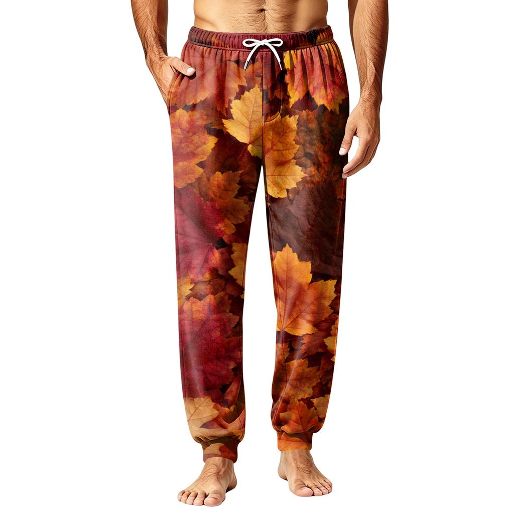 Men's Sleep Pants for Fall and Winter, Pajama Bottoms for Cold Home Lounging and Bedtime