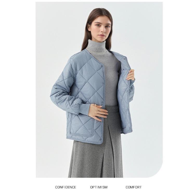 Fashionable Plus Size Women Winter Jacket Warm Thickened Versatile Lightweight Long Sleeve Comfortable Elegant
