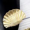Elegant Gold Metal Shell Hair Claw Clip For Long Hair Women Practical And Stylish Hair Accesories Party Hairpin Headwear