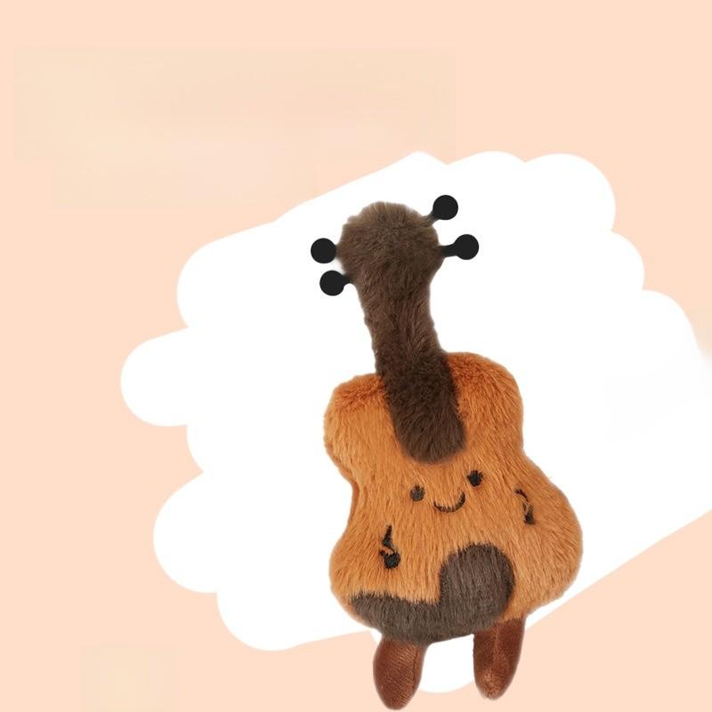 Kulturelles Plüsch-Geigen-Dekor-Spielzeug mit PP-Baumwolle für Musikliebhaber